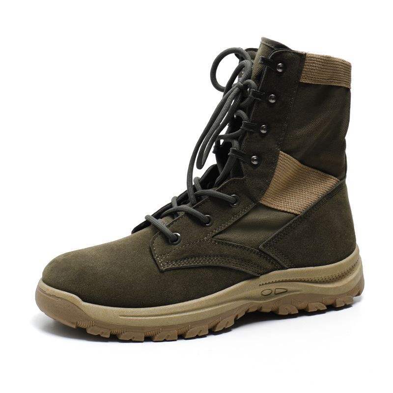 Martin Combat High-Top Anti-Slip Winter Breathable Hiking Tactical Outdoor Wear-Resistant Climbing Shoes Desert