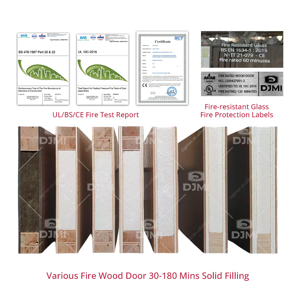 Guangdong Daji Custom High Quality Bedroom Door Internal Room Door Design Modern Interior Wooden Door