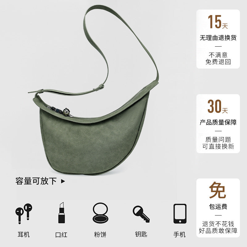New Fashion Women's Dumpling Bag, Unique Design Casual Women's Chest Bag, Trendy Versatile Single Shoulder Crossbody Underarm Bag