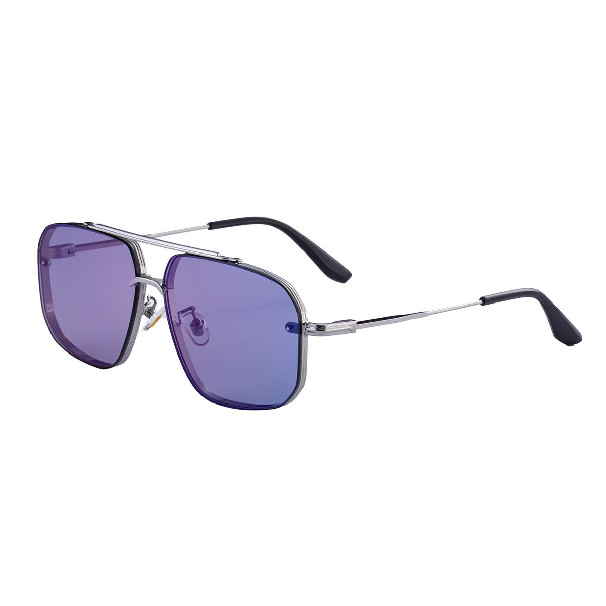 2025New European and American Fashion Square Frame Sunglasses for Men High-End Frameless Sunglasses Men Trendy Sun Protection shades