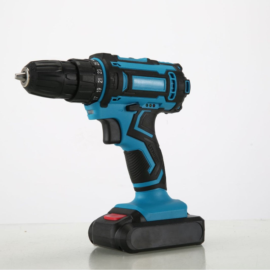 Manufacturer wholesale household rechargeable electric drill hand drill Lithium Battery Dual-Speed Pistol Drill Electric Hand Drill Cordless Lithium Drill