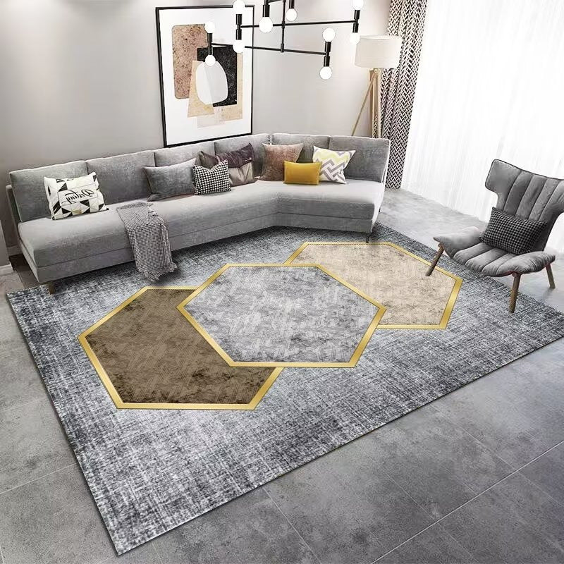 Crystal Velvet Carpet Home Carpet Simple Nordic Classical Office Carpet Full Coverage Bedside Rug Living Room Carpet