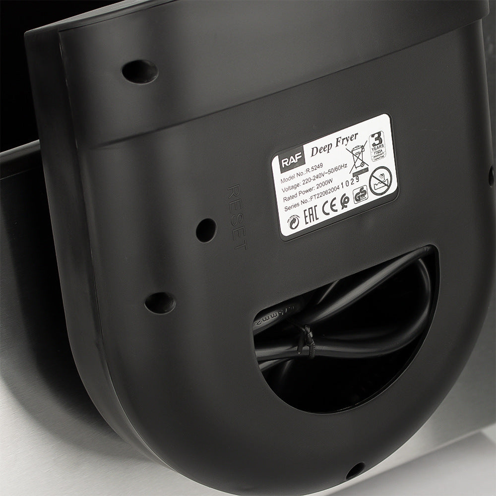 RAF Deep frying pan Household Double Pot Electric Fryer Electric Fryer Commercial Fried Dough Sticks French Fries Machine Stall Fried Skewers Pot Constant Temperature