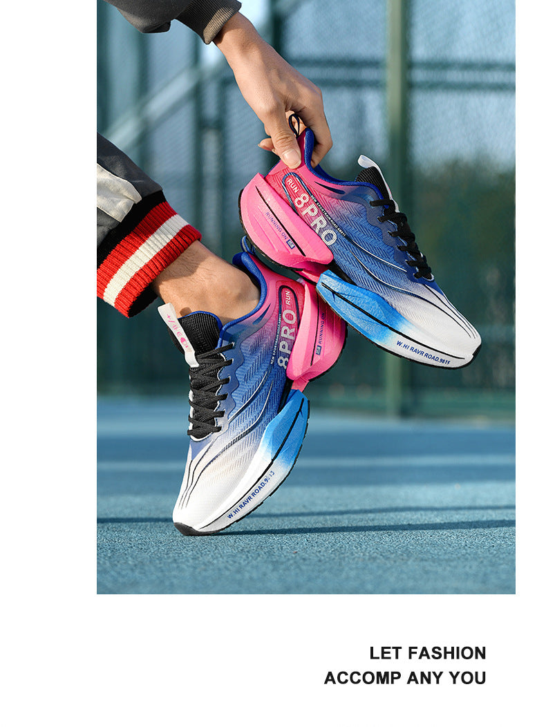 Red Rabbit8pro Carbon Plate Spring and Autumn Running Shoes for Big Kids, Racing Shock Absorption Sports Shoes for Men and Women, Couple's Versatile Casual Running Shoes