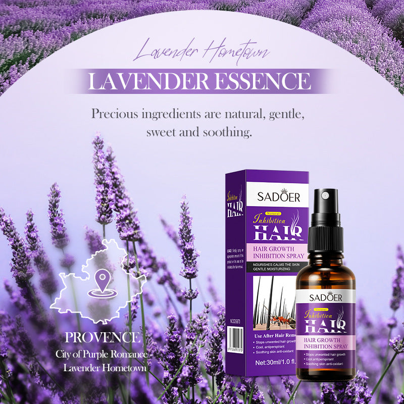 Full English Hair Growth Inhibitor Spray SADOER Inhibiting Underarm and Leg Hair Spray  Wholesale