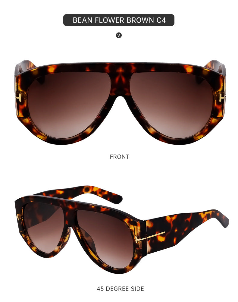 Large Frame Toad Sunglasses for Women Trendy European and American New Fashion Full Frame Sunglasses UV Protection Sun Glasses sunglasses