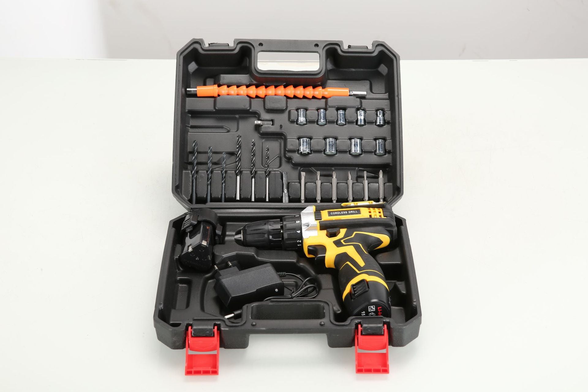Multifunctional Set Lithium Electric Drill Rechargeable Hand Drill High Power Two-Speed Variable Speed Household Electric Screwdriver