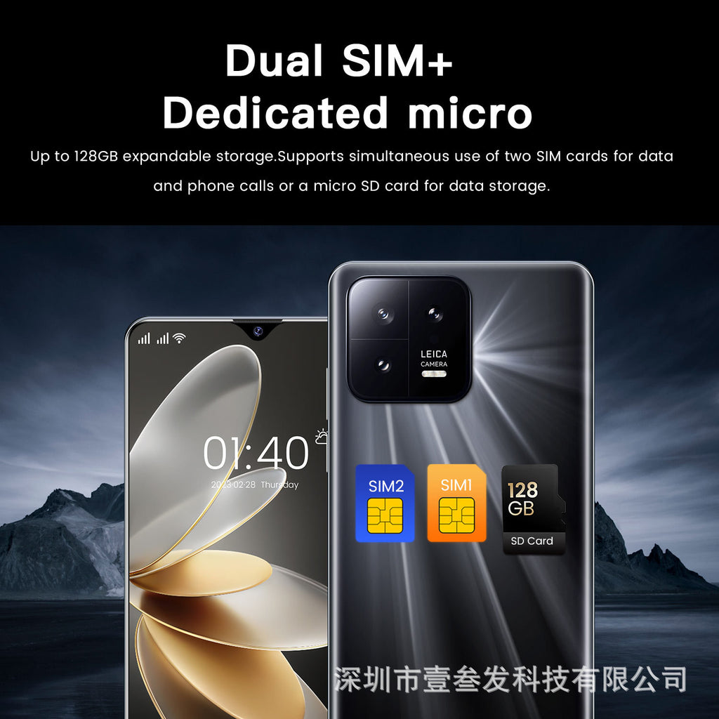 M13pro(1+16G)New Hot6.8Inch5G All-in-one smartphone factory stock