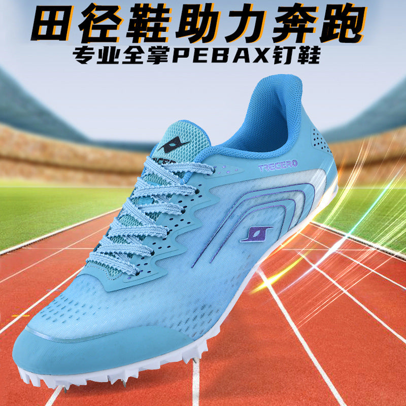 CICERO New Style Running Spikes Shoes for Teenagers Boys and Girls Students Large Spikes Professional Competition Physical Test Training Track and Field Shoes