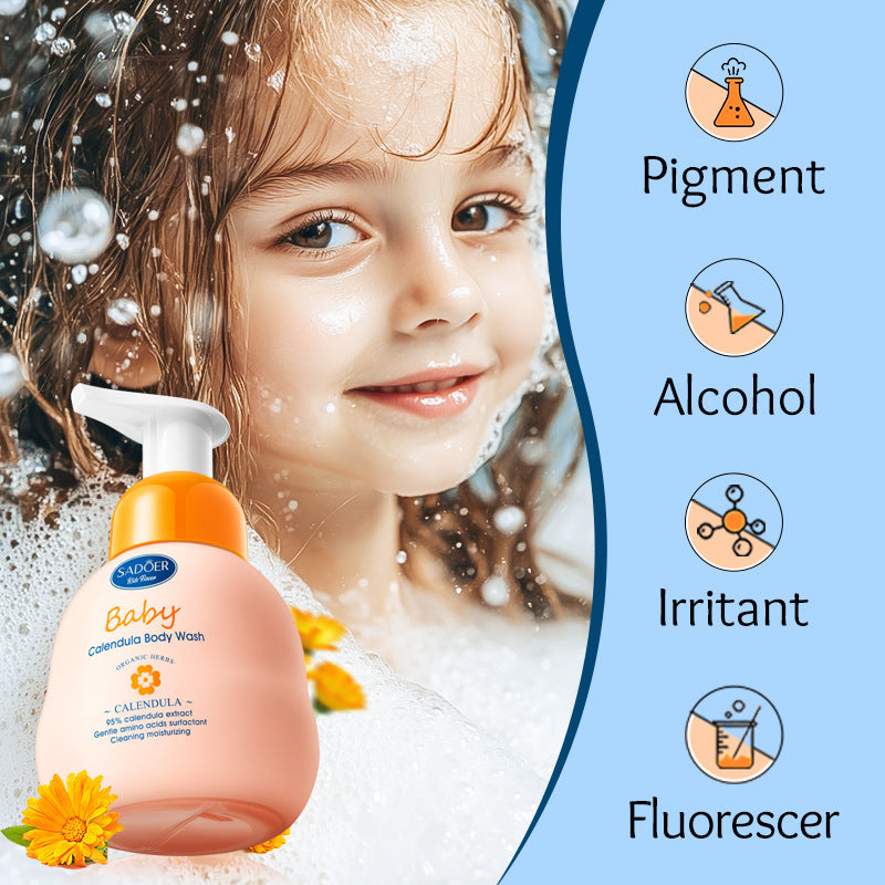 Calendula Children's Body Wash SADOER Amino Acid Cleansing Body Wash Cross-Border Wholesale