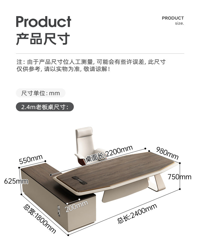 Office Desk Boss Desk Simple Modern Executive Desk Office Desk Office Chair Set Manager Desk President Desk