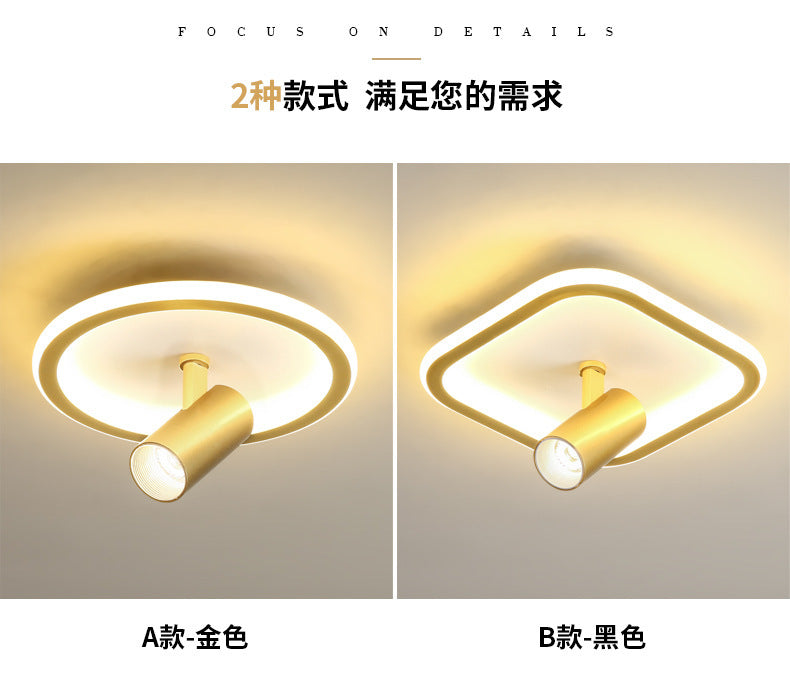 Aisle Light with Spotlight Corridor Light Entryway Staircase Cloakroom Balcony Light Luxury Internet Celebrity Ceiling Light led