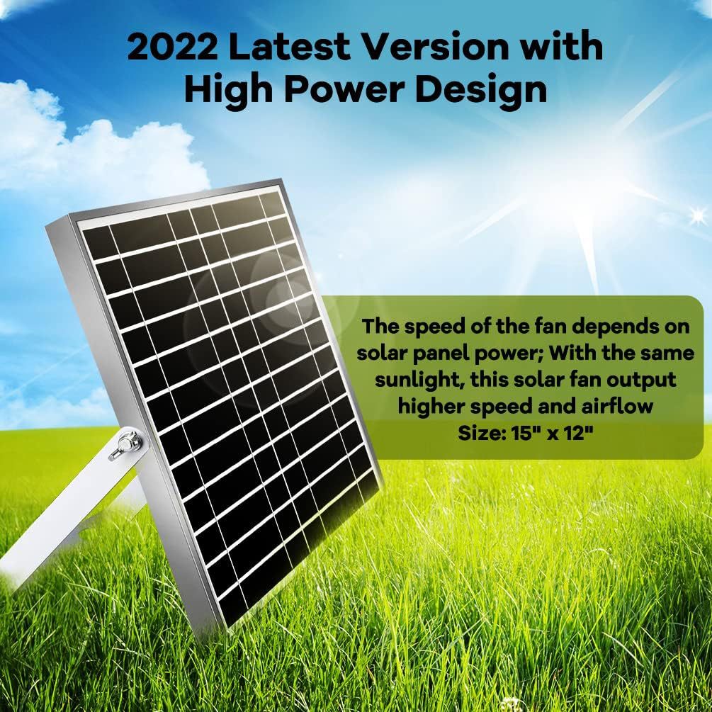 Hot Selling Waterproof Solar Fan Kit22W Solar Panel Fan,Suitable for chicken coops and sheds