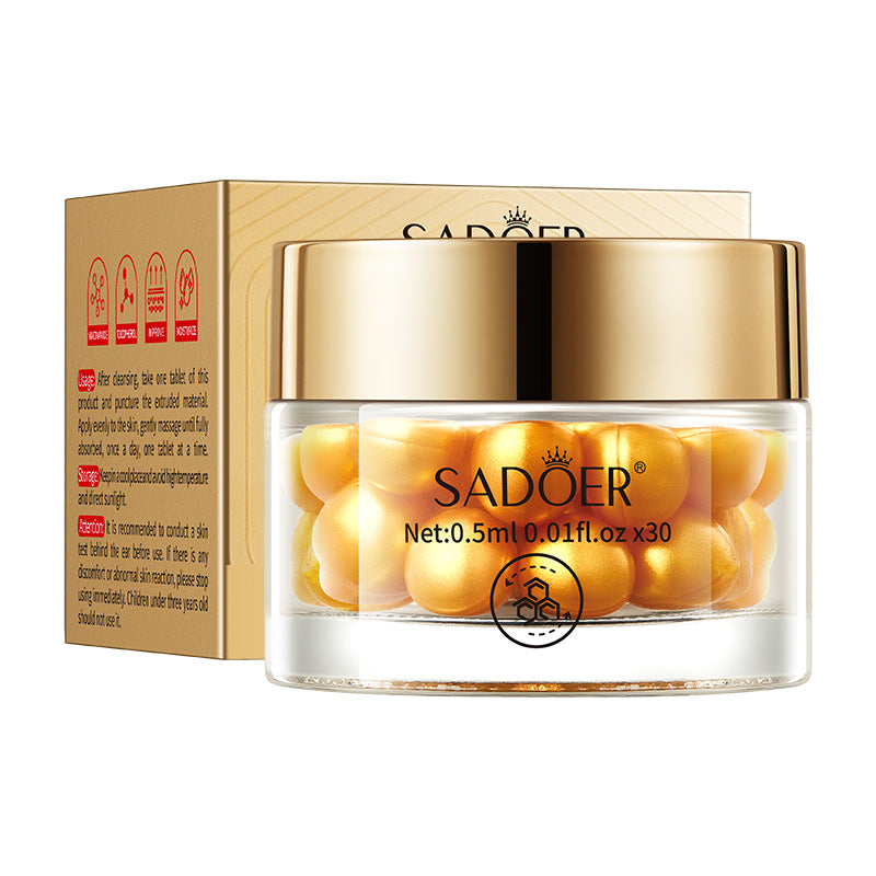 Full English Capsule Essential Oil SADOER Snail Essence Milk Moisturizing and Rejuvenating Cream  Foreign Trade Wholesale