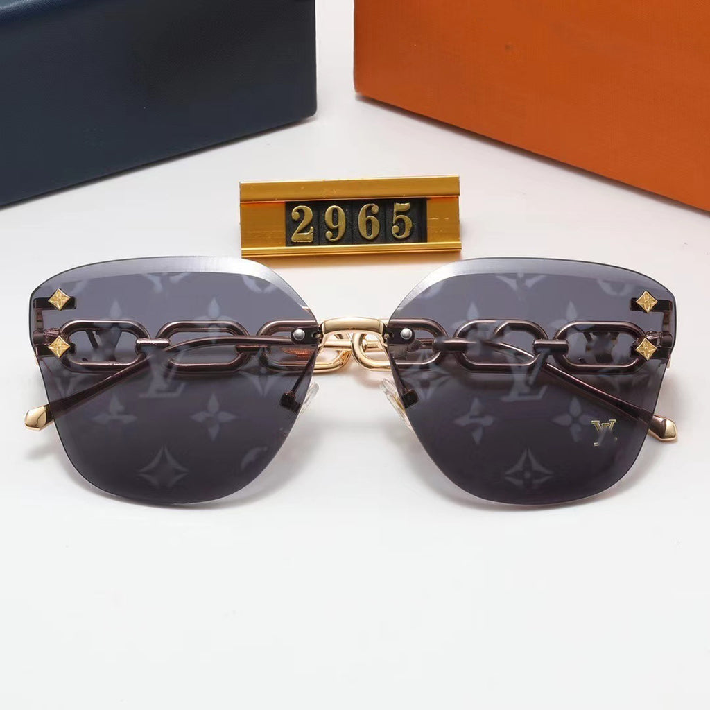 2024New Fashion Trend Sunglasses High-End Luxury Style Women's Sunglasses Laser Lenses Unique Street Style