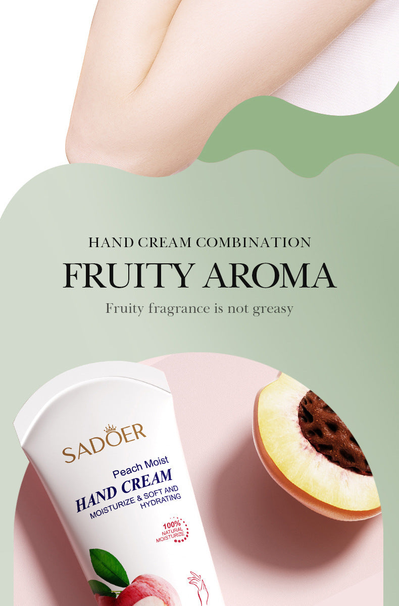 Full English SADOER Fruit Combination Moisturizing Hand Cream Hydrating Autumn and Winter Hand Cream  Foreign Trade Wholesale