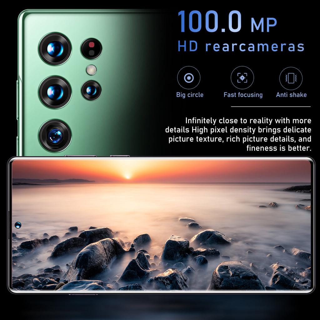 16+1T Mobile Phone S22+Ultra True4G Android True7.3Large Screen800Wan Intelligent Full Screen