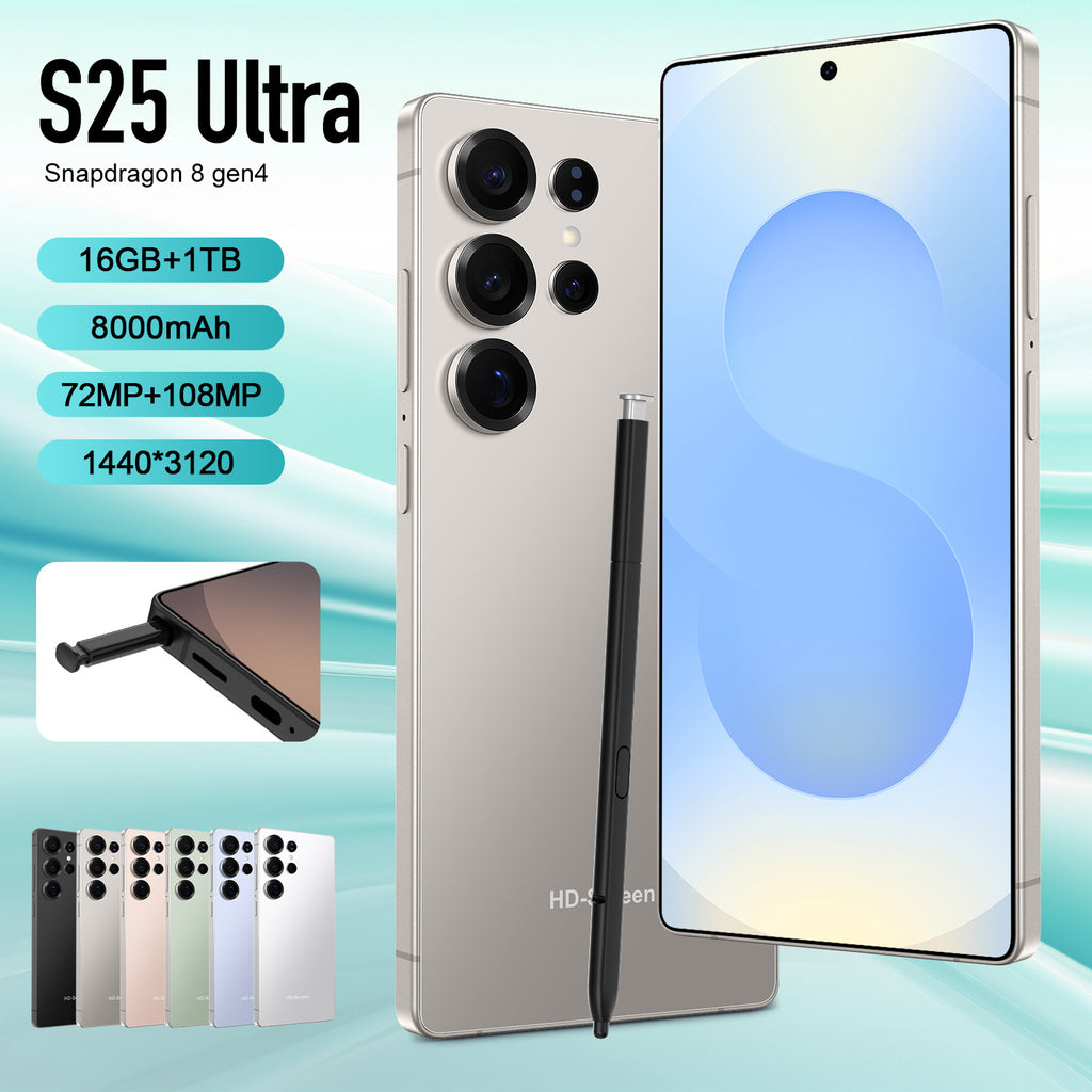 S25 Ultra Mobile phone with built-in stylus, large screen, Android15New Hot-Selling Bestseller5G Smartphone