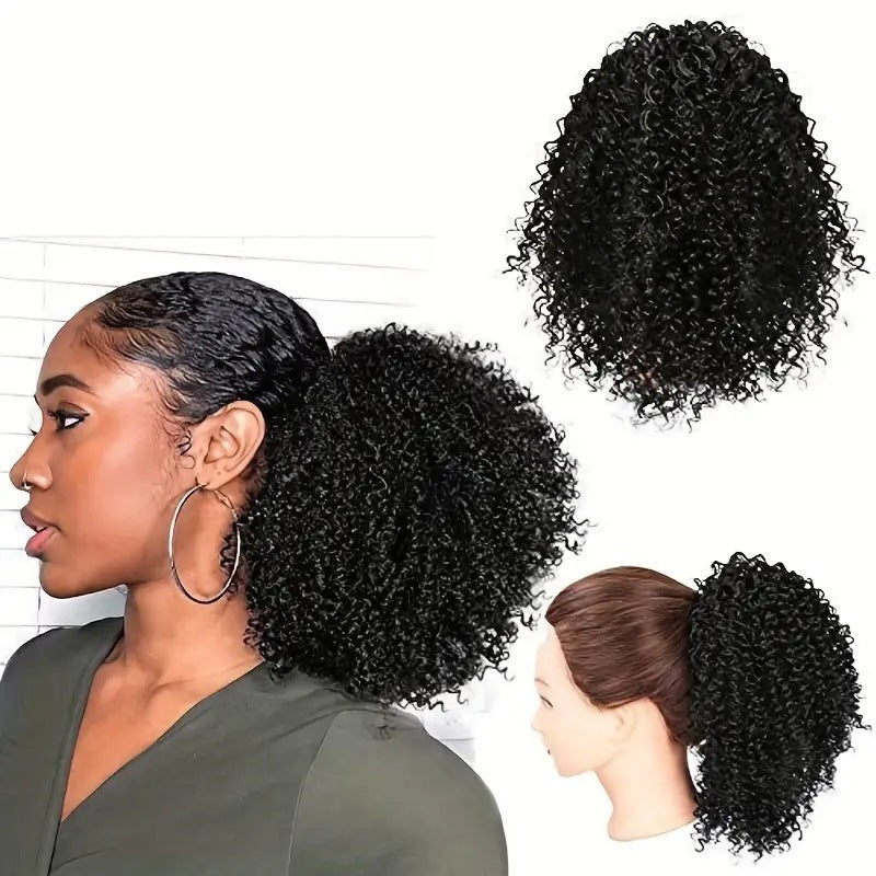 81-inch Synthetic Hair African Drawstring Ponytail jerry curly Small Curly Ponytail