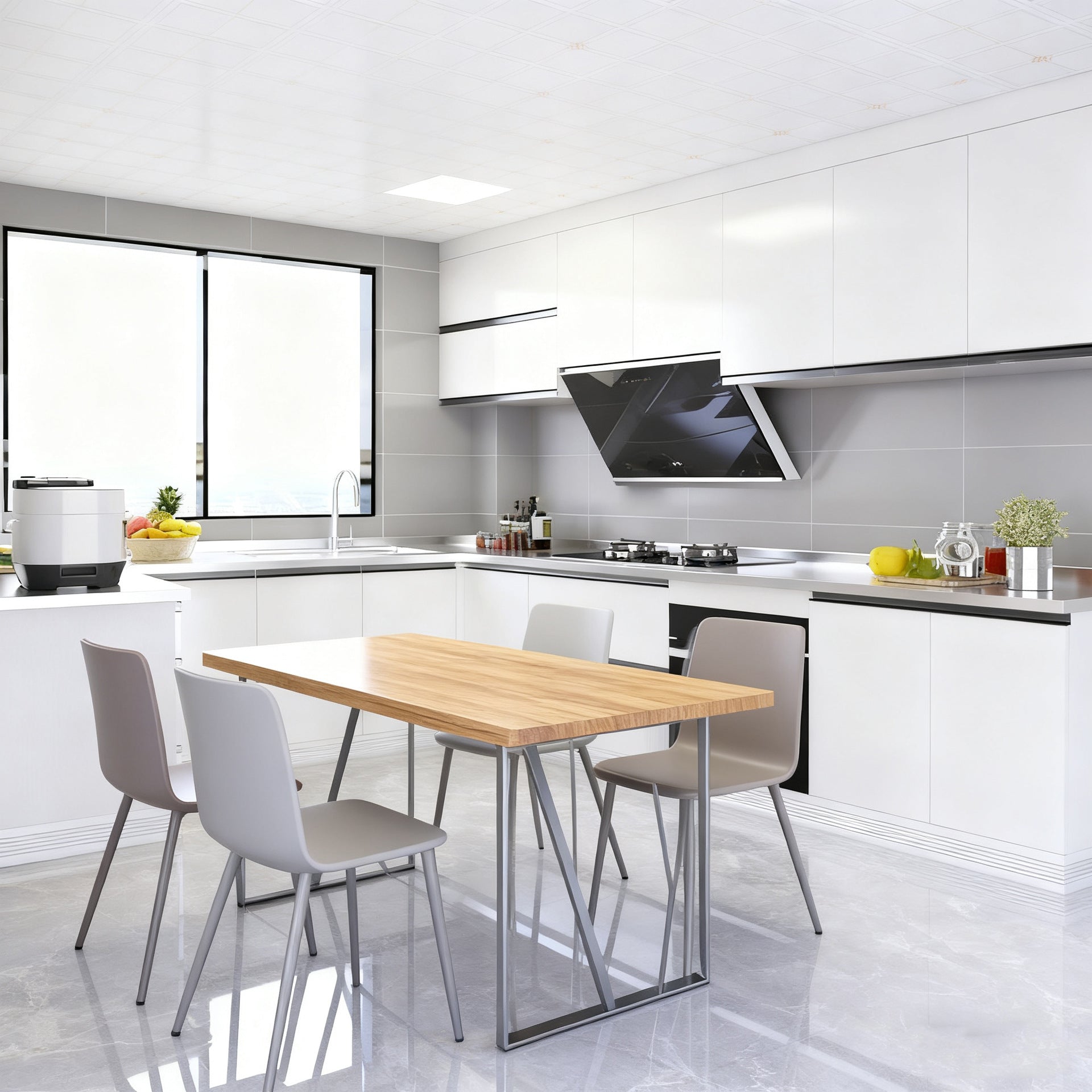 Whole House Factory Honeycomb Aluminum Alloy Integrated Kitchen Cabinets Wall Cabinets Integrated Moisture-Proof Durable Household Stove