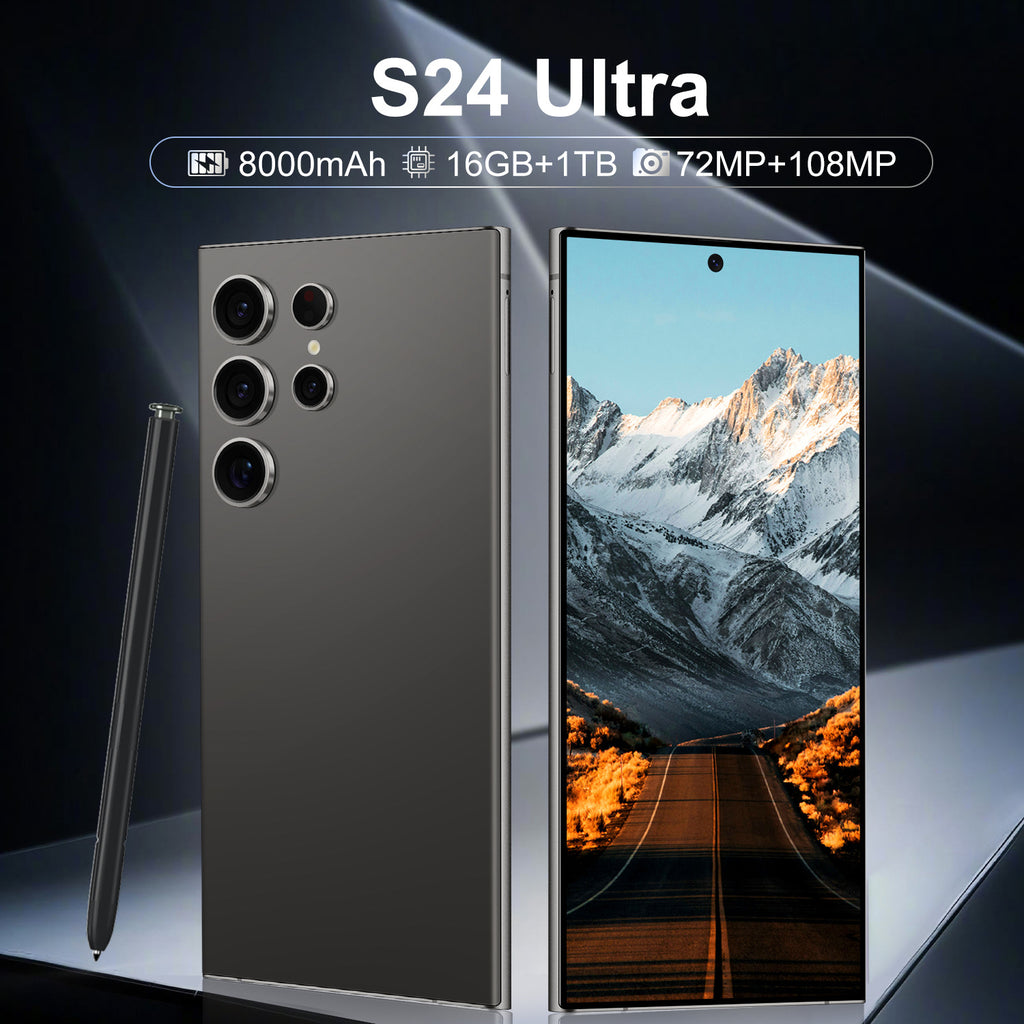 S24 Ultra+Built-in pen7.3Extra-large Screen16+1T Android Smartphone(Popular)