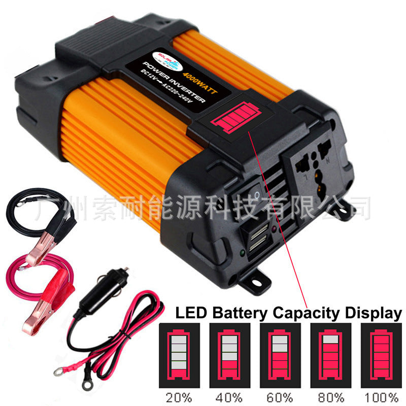 Automobile and Motorcycle Parts Car Converter Inverter300W/500W Car Inverter Power Supply12V Turn110V/220V