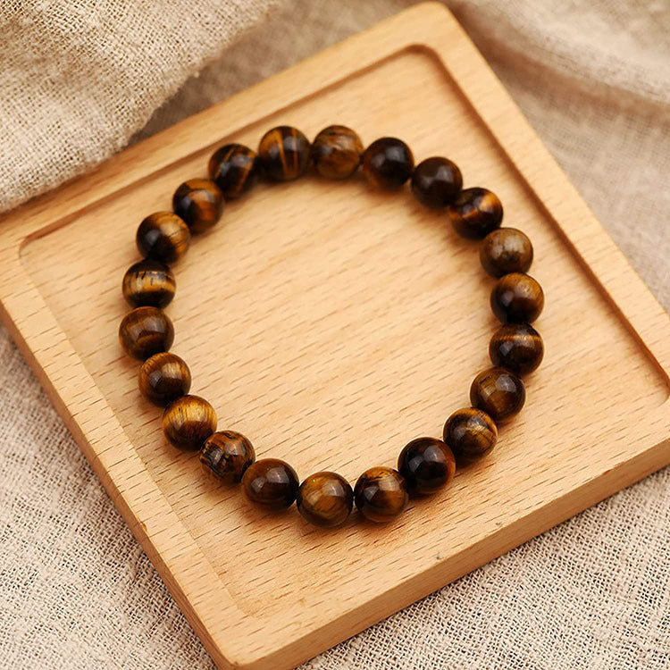 European and American Fashion New White Turquoise Tiger Eye Bracelet8mm Buddha Beads Lotus Pendant Bracelet Necklace Factory Direct Sale