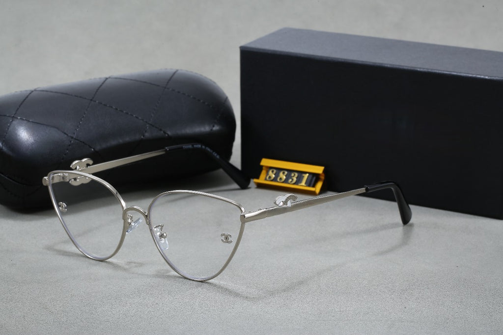 Xiaoxiang Big Brand Fashion Metal Cut Edge Sunscreen Sunglasses Trendy Street Style Brightening Slimming Sunglasses sunglasses