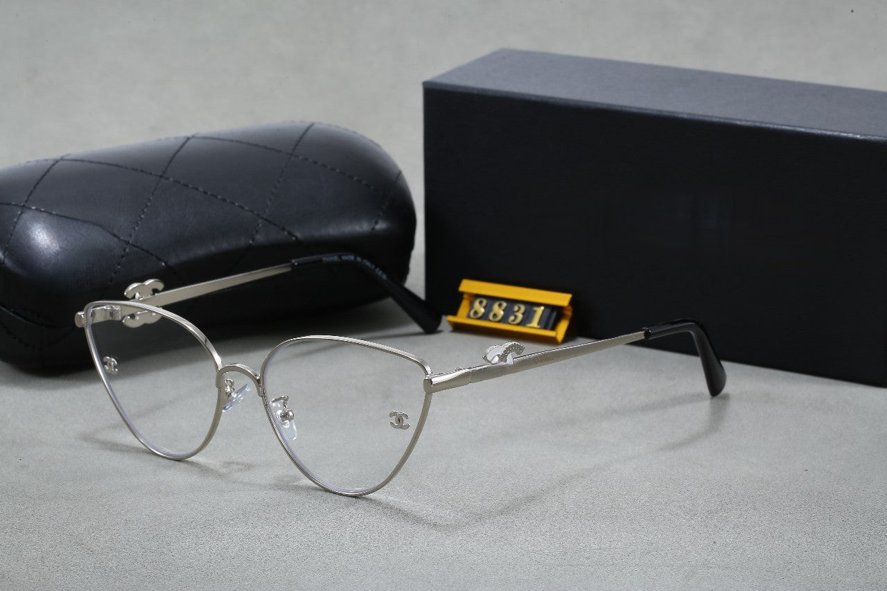 Xiaoxiang Big Brand Fashion Metal Cut Edge Sunscreen Sunglasses Trendy Street Style Brightening Slimming Sunglasses sunglasses