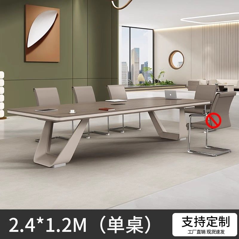 Conference Table Training Office Furniture Long Table Rectangular Table Office Large Simple Modern Meeting Table and Chair Set