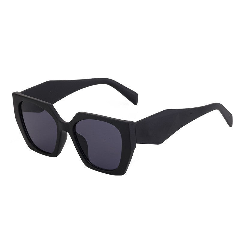 New Fashion Cat Eye Wide Leg Sunglasses for Women with High-end Feel ins Wholesale full frame sunglasses UV protection