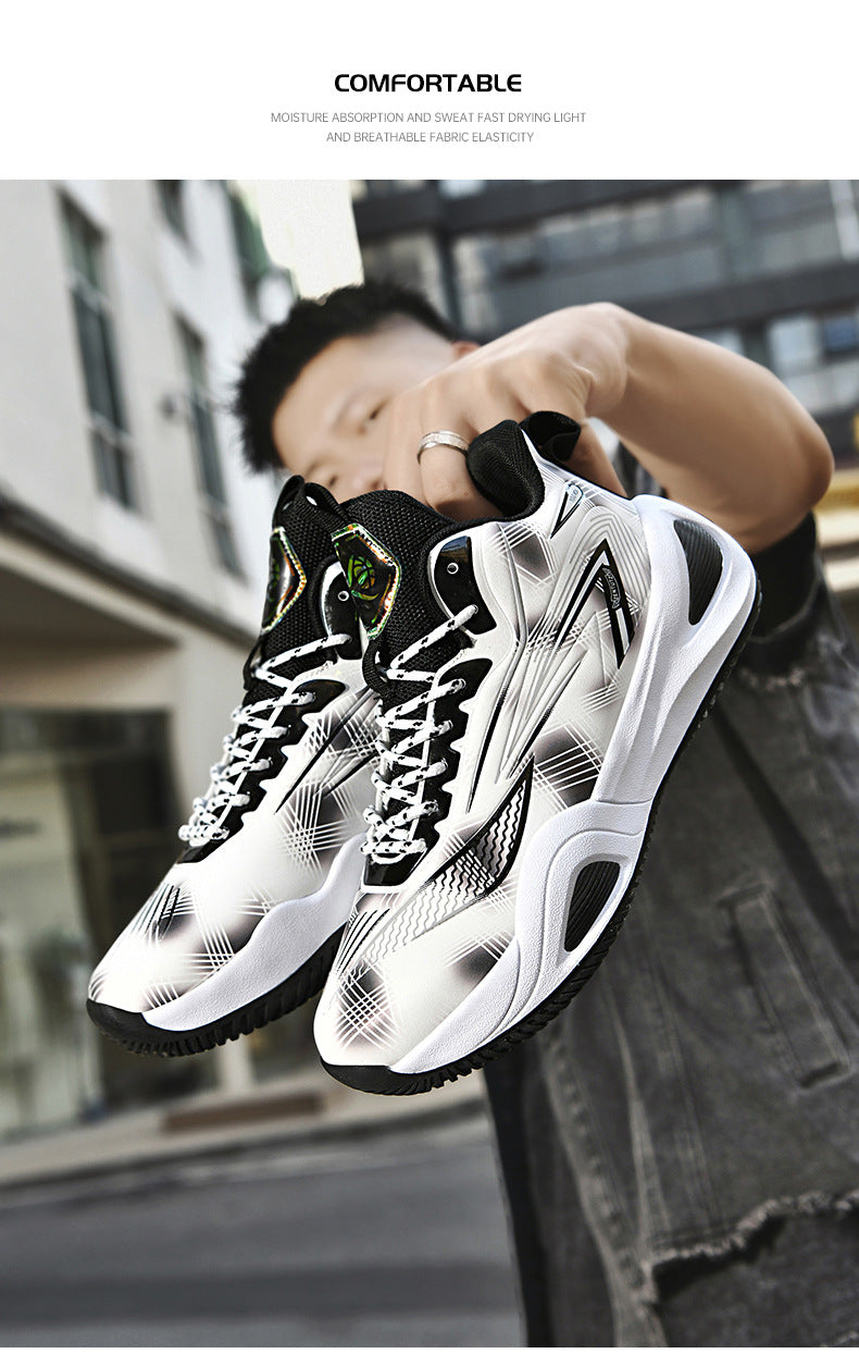 2025New Couple fashion Trendy Casual Basketball Shoes Youth Outdoor Training Sports Non-Slip Wear-Resistant Sneakers