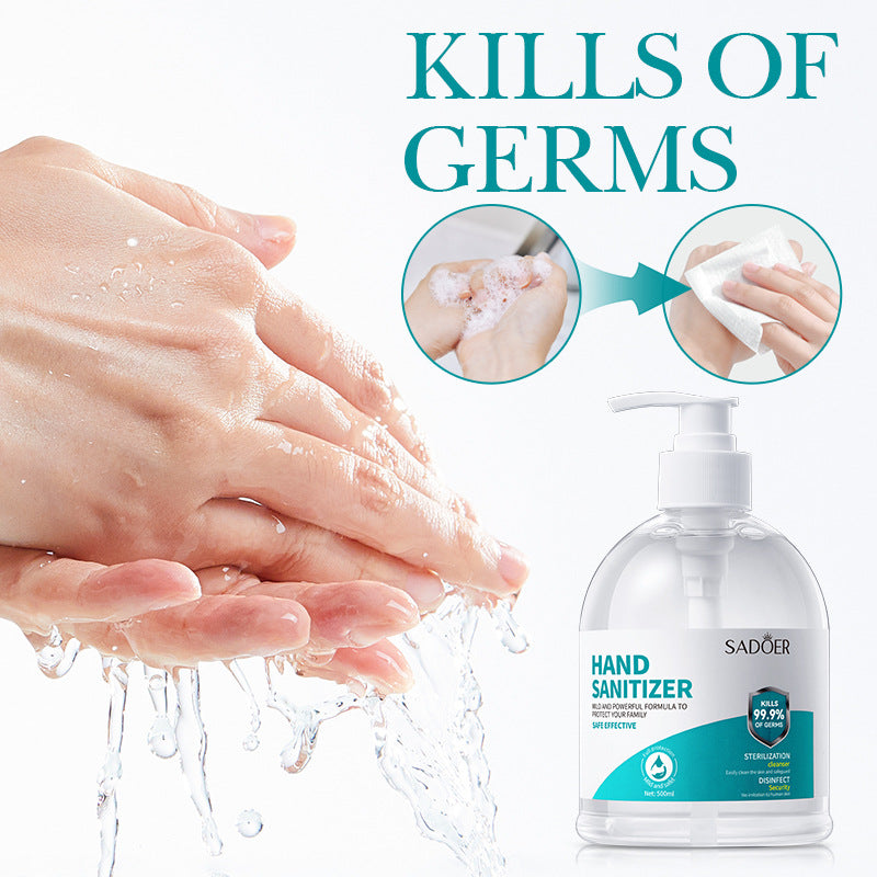 All English Hand Sanitizer500ml SADOER Foam Deep Cleansing Large Capacity  Foreign Trade Wholesale