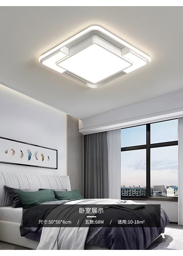 Master bedroom lamp ceiling lamp round room lamp simple modern home use led Nordic Style Study Lamp Cozy and Romantic