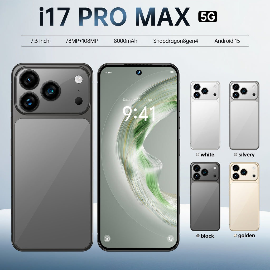 Hot Sale i17 Pro Max Android Smartphone16+1T Factory Direct Sales Mobile Phones