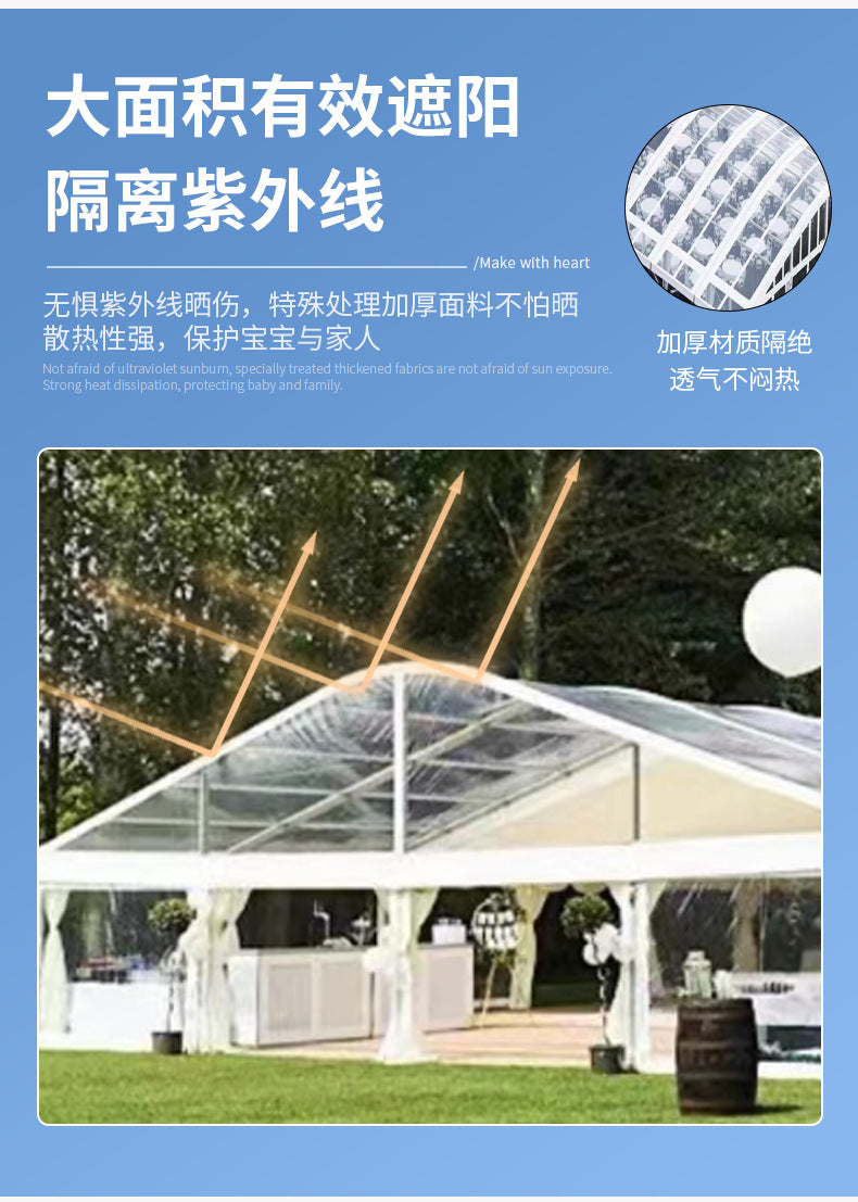Aluminum Alloy Tent Factory Large Arc Top Tent Outdoor Event Car Exhibition Tent Arc Dome Storage Shed