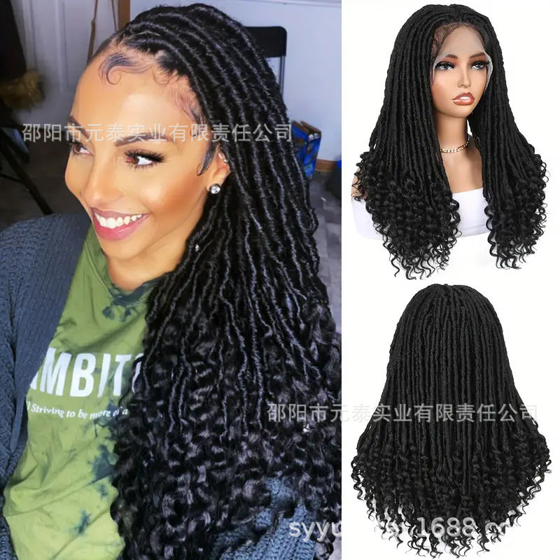 Synthetic Full Lace Wig Braided Wigs Goddess Crochet Box Wig