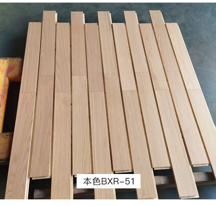 4.0mm Oak Double Layer Veneer AB Grade European Rubber Three-Layer Herringbone Floor Heating Locking Solid Wood Three-Layer Flooring