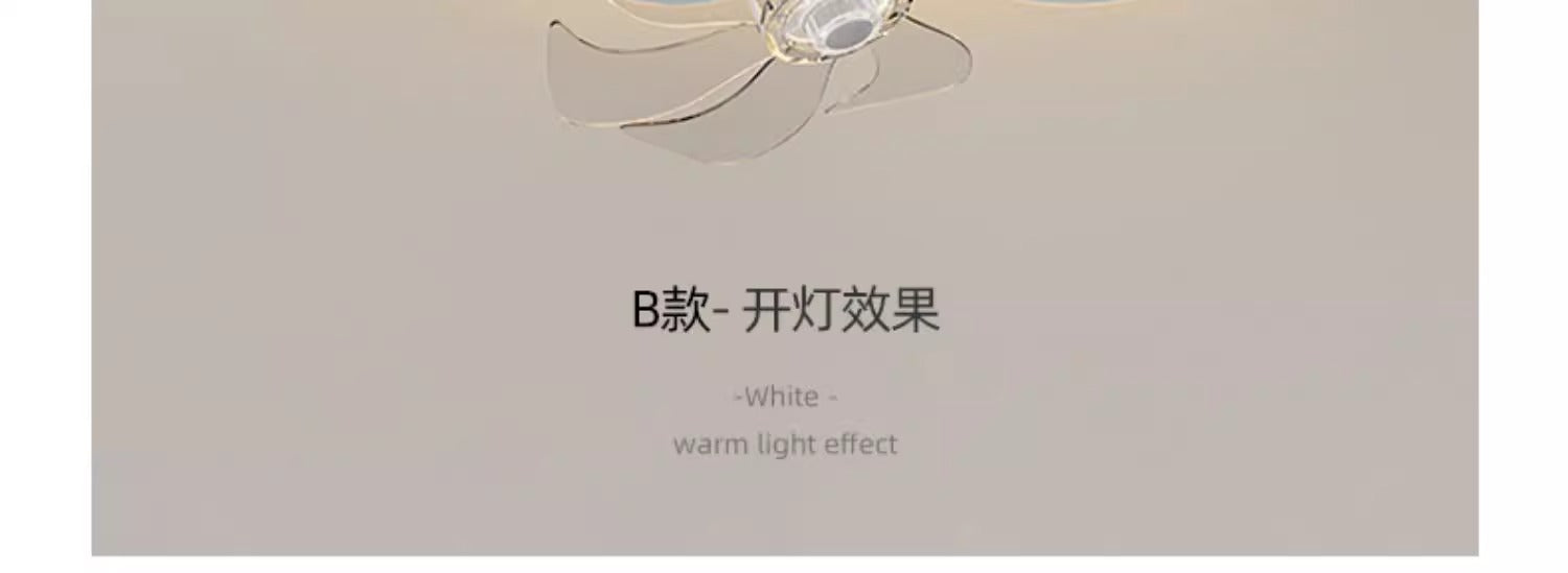 Shaking Head Fan Light Bedroom Ceiling New Ultra-Thin Cloud Light Children's Room Light360Eye Protection Smart Ceiling Fan Light