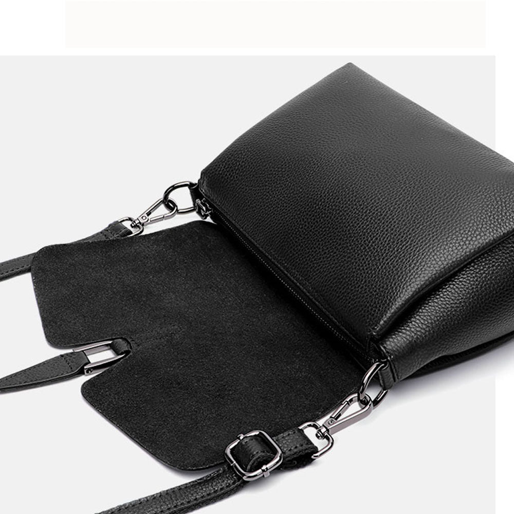 Women's Genuine Leather Bag for Middle-aged Moms, Large Capacity Soft Cowhide Underarm Bag, Single Shoulder Crossbody Bag, Shiling Bag, Spring New Model