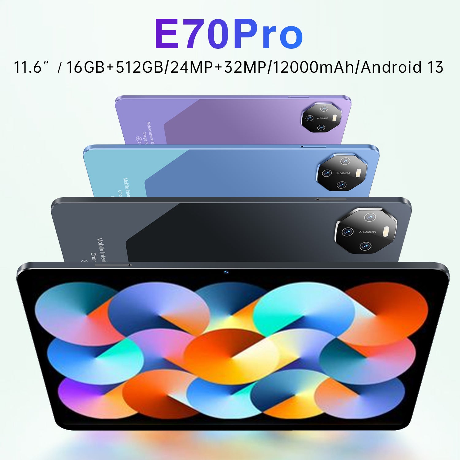 E70 Pro10.1Inch16+512G Smart Tablet Computer Shopee(Popular)
