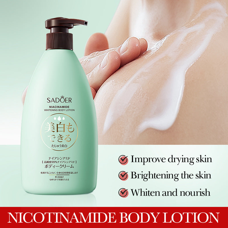 Cross-border Niacinamide Whitening Body Lotion500g Brightening Skin Body Cream Foreign Trade Skin Care Products Manufacturer Wholesale