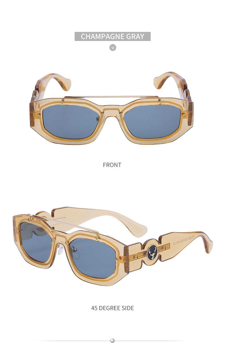 European and American Small Frame Sunglasses for Women UV Protection European and American Internet Celebrity Sunglasses for Women INS Wholesale