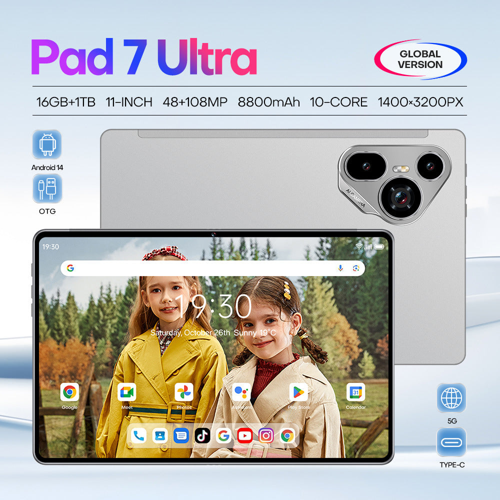 Pad 7 Ultra Android Smart Tablet PC16+1T Exclusively for Overseas E-commerce