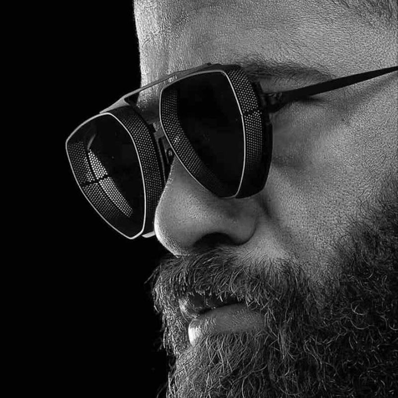 New Hollow Sunglasses for Men, European and American Retro Steampunk Irregular Sunglasses, Fashion Glasses sunglasses