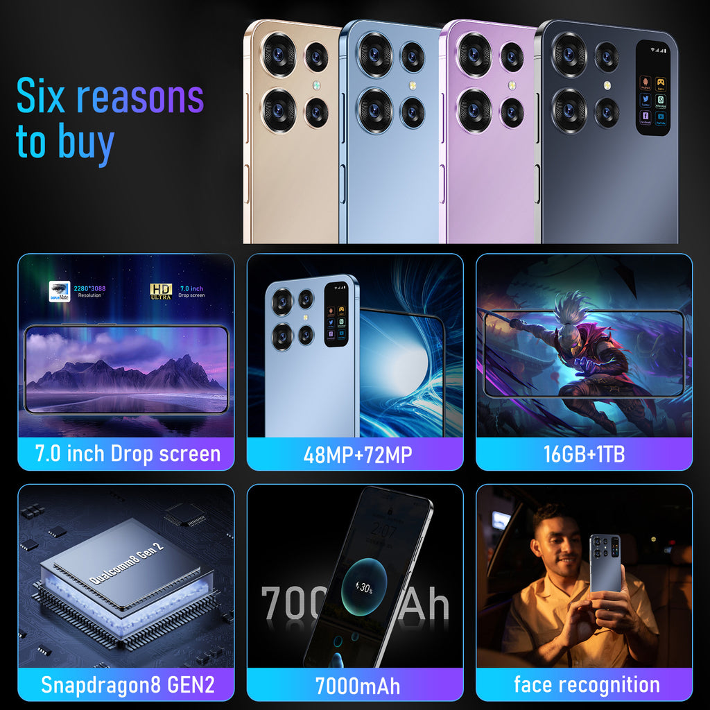 Android Smartphone S24 Ultra True Perforated Screen16+1T Overseas Version In Stock Wholesale(Popular)