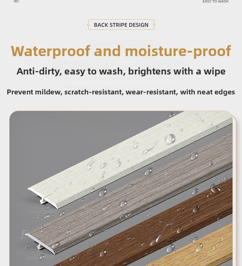 PVC Wood Grain T Decorative trim for wooden doors t Edge trim for wooden flooring, threshold trim, joint decoration, tile edge trim