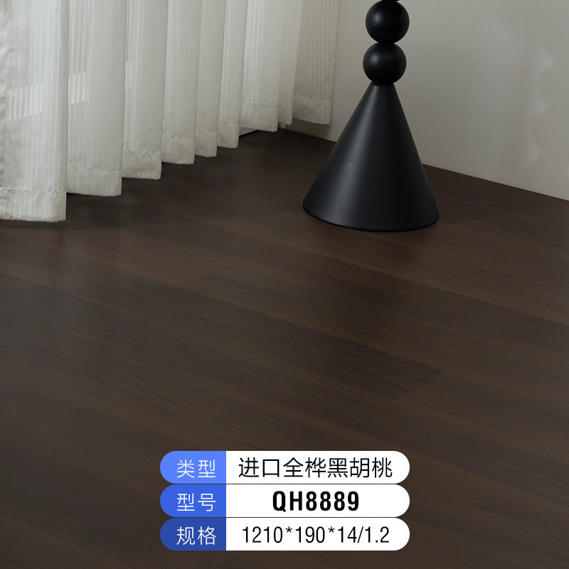 Oak Black Walnut Full Birch Base Material Multi-layer Solid Wood Composite Flooring Wear-resistant Medieval Style Song Dynasty Aesthetics ENF Environmental Protection