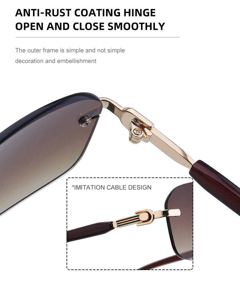 European and American new style square frame sunglasses for women INS Windproof Sunglasses for Men Driving Glasses sunglasses