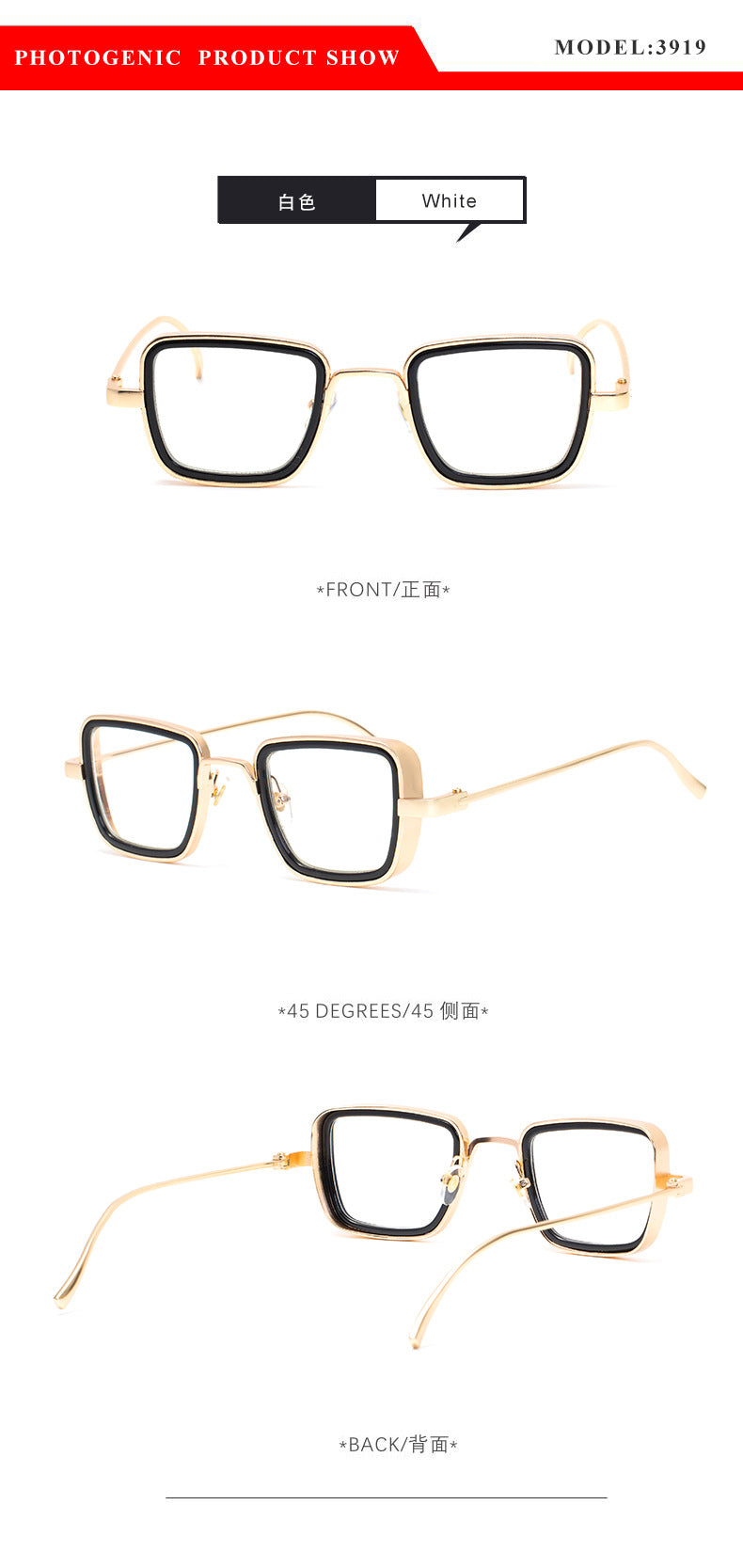 KABIR SINGH Steampunk Small Square Frame Sunglasses for Men High-end Indian Sunglasses Men's Glasses